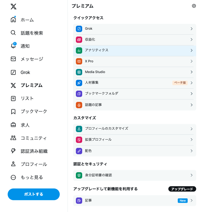 X Twitter ツイッター アナリティクス