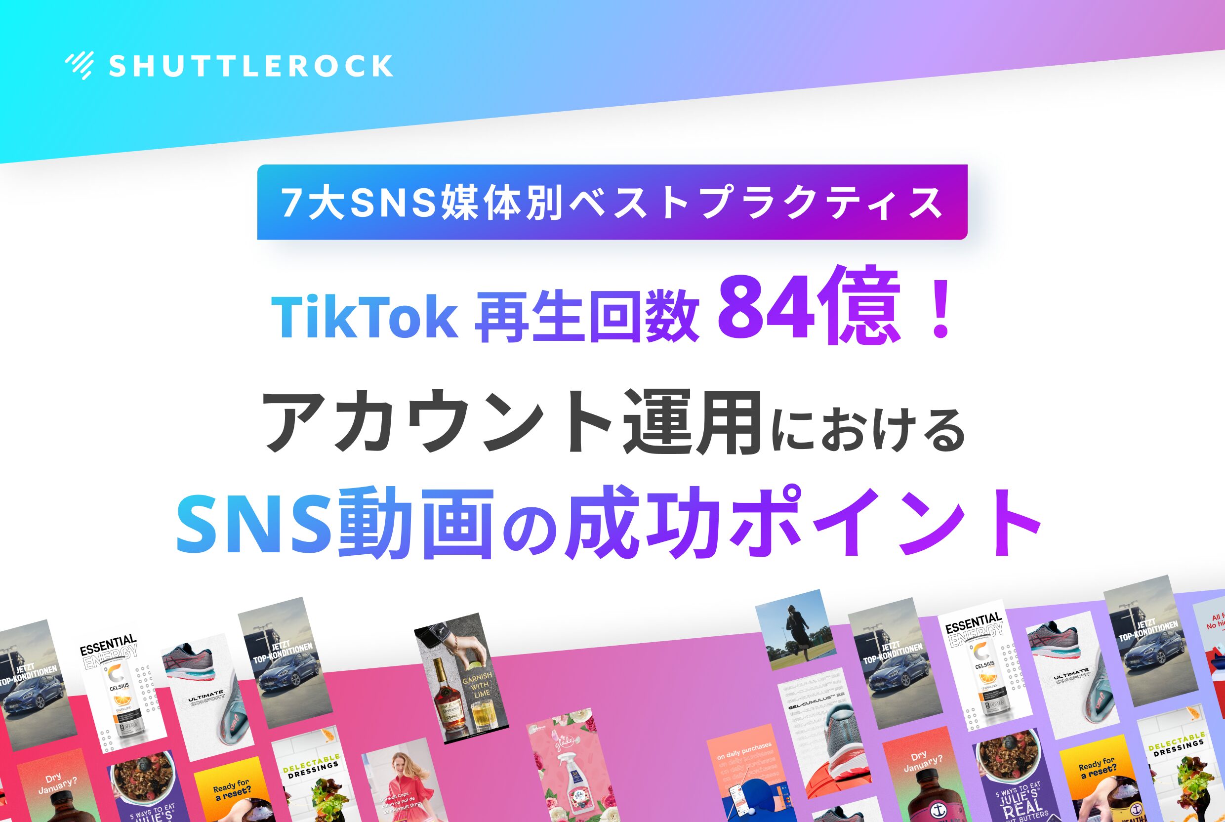 SNS動画 成功ポイント アカウント運用 TikTok 成功事例 資料ダウンロード