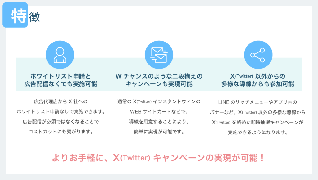 X Twitter Web インスタントウィンキャンペーン 資料ダウンロード